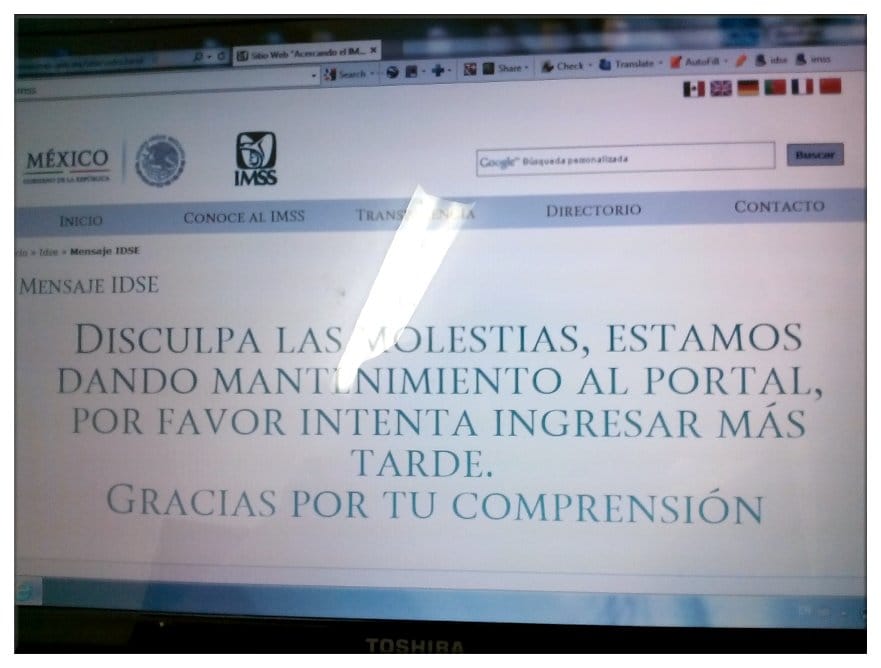 disculpa las molestias
