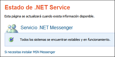 Estado del MSN