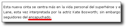Nota sobre Superman