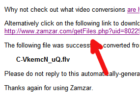Correo de Zamzar