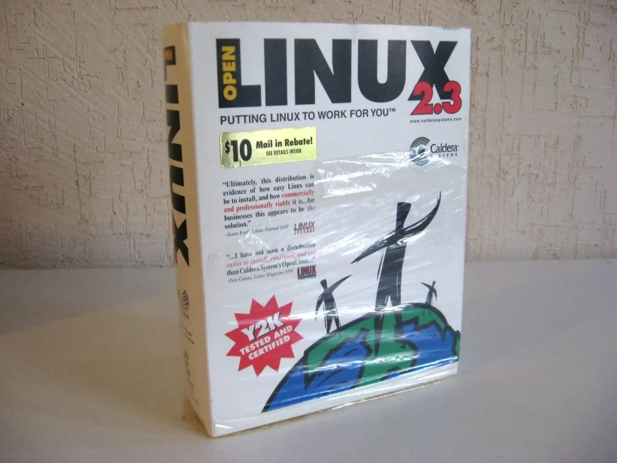 Caja original de OpenLinux