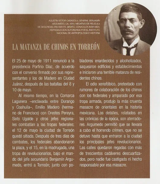 XENOFOBIA EN LA LAGUNA  Desgraciadamente, a más de un siglo de ocurrida esta ...