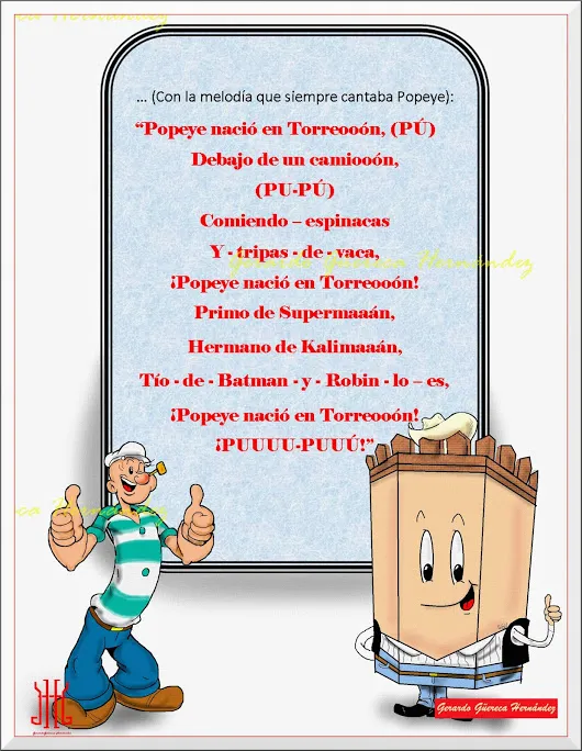 28 de Diciembre Día de los Inocentes POPEYE EL MARINO... ¡ES LAGUNERO!  Hac...