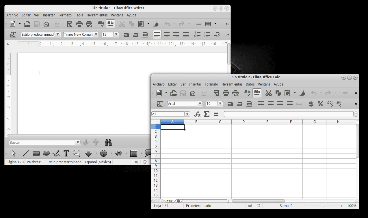 Iconos Monocromáticos en LibreOffice
