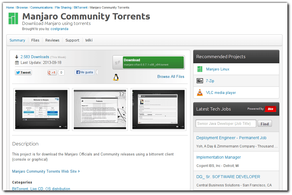 Descargar Manjaro Linux por torrent Manjaro Community Torrents