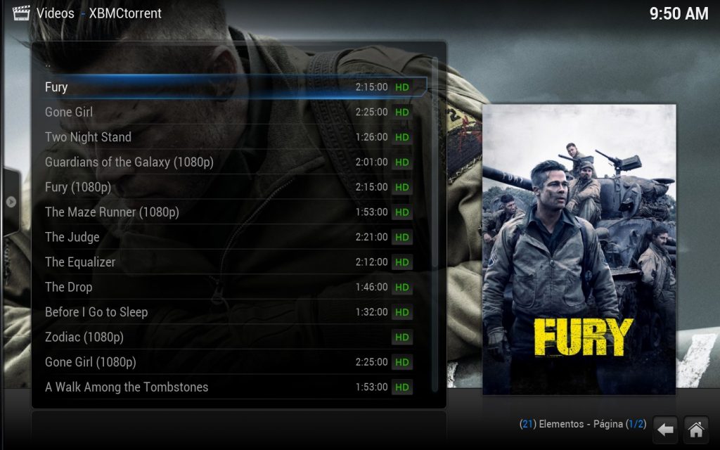 Lista de peliculas