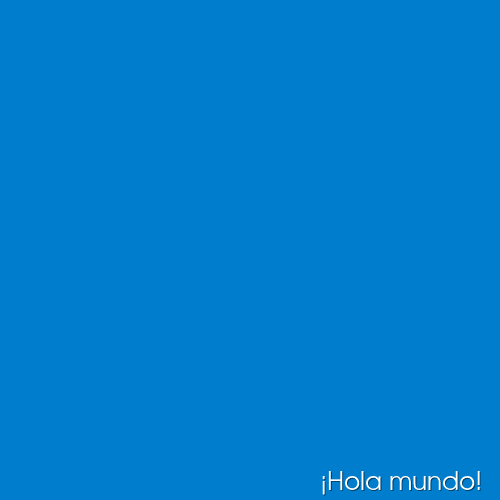 ¡Hola mundo!