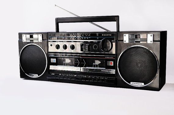 reproductor de doble cassette. Estas grabadoras eran la onda.