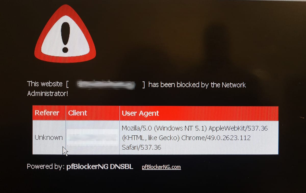 pfBlockerNG en acci贸n.