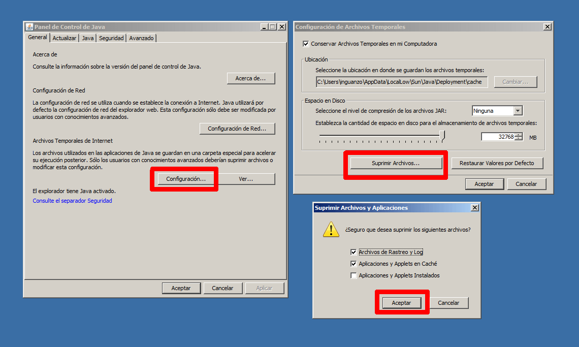 Opciones de Java