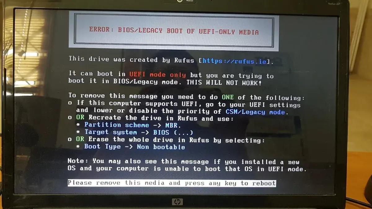 Problemas con UEFI