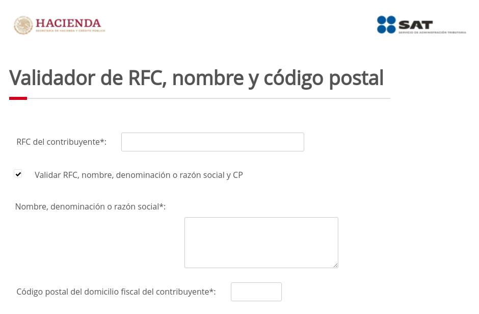 Validador del RFC